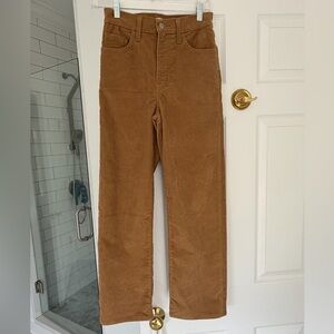 Levi’s Ribcage Straight Ankle Corduroy in Ermine Brown- Size 24 - NWOT